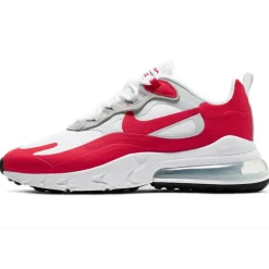 Baskets en Cuir Air Max React 270 blanc/gris/rouge