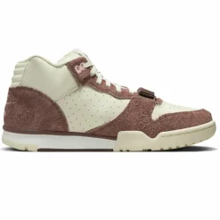 Baskets en Cuir Air Trainer 1 Mid marron/beige/rose