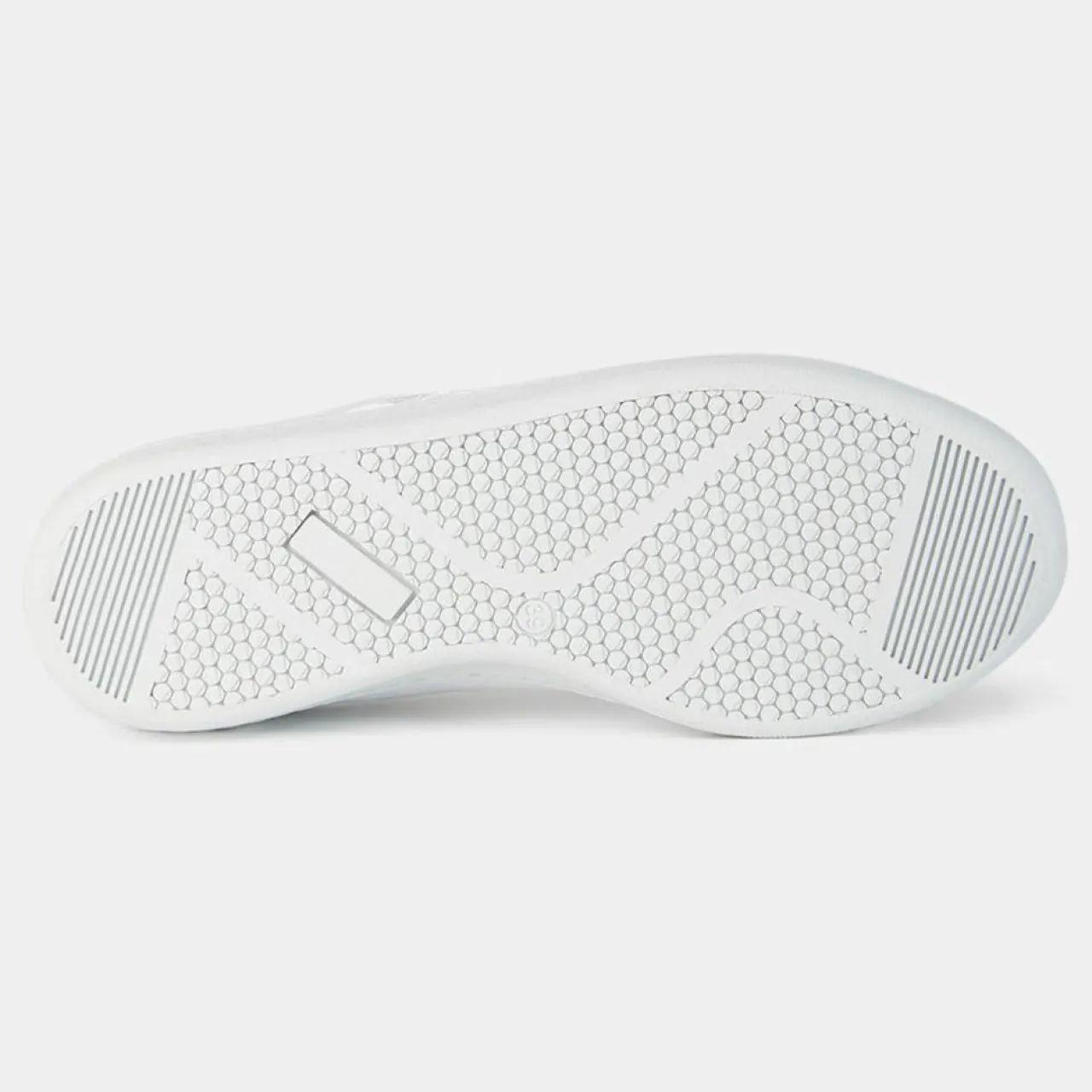 Baskets en Cuir Avantage blanc/rouge