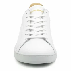 Baskets en Cuir Avantage blanc/rouge