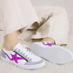 Baskets en Cuir Betsie grises