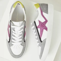 Baskets en Cuir Betsie grises