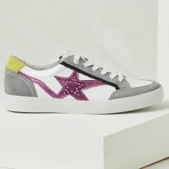 Baskets en Cuir Betsie grises