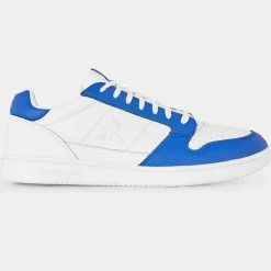 Baskets en Cuir Breakpoint blanc/bleu