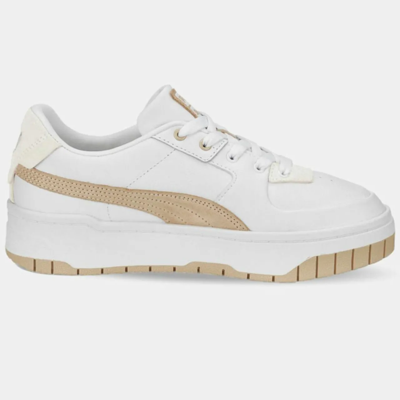 Baskets en Cuir Cali Dream blanc/beige