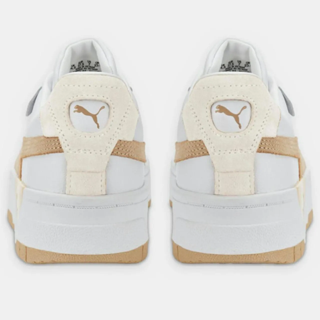 Baskets en Cuir Cali Dream blanc/beige