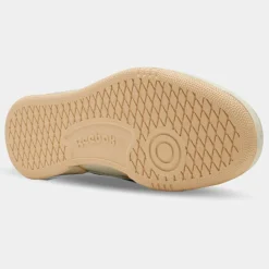 Baskets en Cuir Club C Revenge blanc/saumon