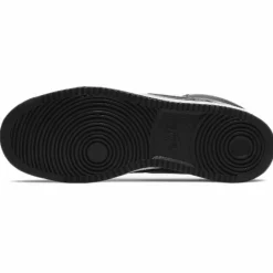 Baskets en Cuir Court Vision Mid noir/blanc