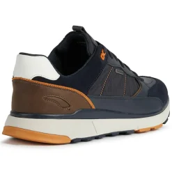 Baskets en Cuir Dolomia bleu marine