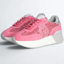 Baskets en Cuir Dreamy fuchsia