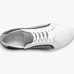 Baskets en Cuir et Velours de Cuir Kai grises