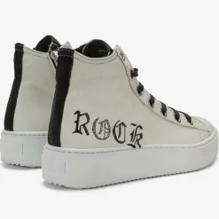 Baskets en Cuir Long Island blanc/noir