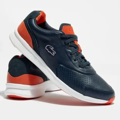 Baskets en Cuir Ltr.01 317 1 bleu marine/rouge