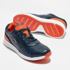 Baskets en Cuir Ltr.01 317 1 bleu marine/rouge