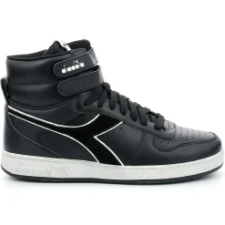Baskets en Cuir Magic Bas Mid I noires