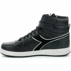 Baskets en Cuir Magic Bas Mid I noires