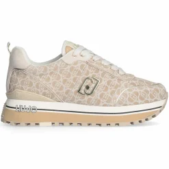 Baskets en Cuir Maxi sable