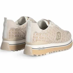 Baskets en Cuir Maxi sable