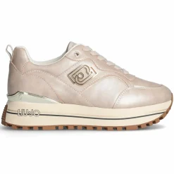 Baskets en Cuir Maxi taupe