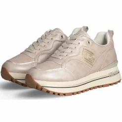 Baskets en Cuir Maxi taupe