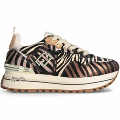 Baskets en Cuir Maxi zébre