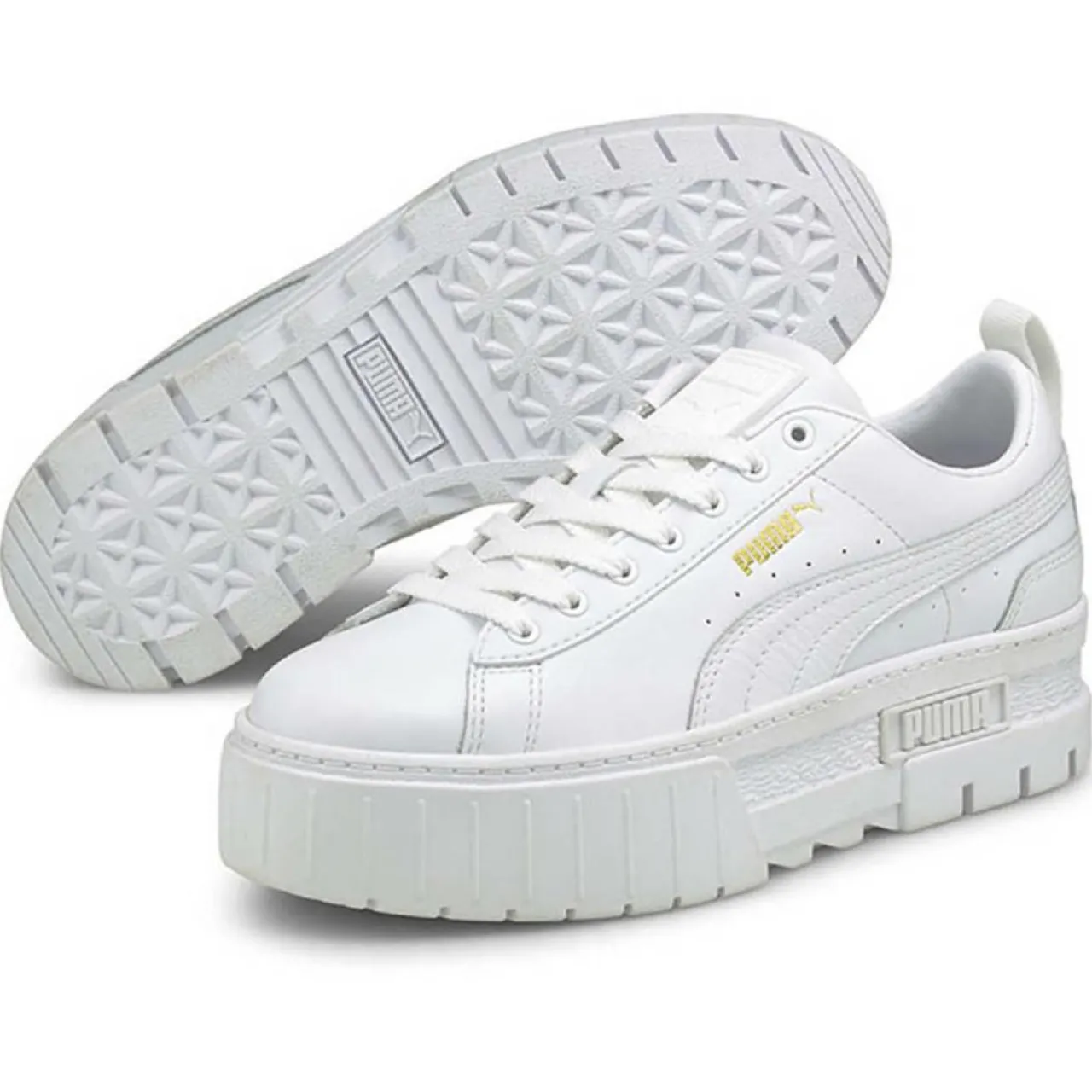Baskets en Cuir Mayze Classic blanches