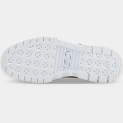 Baskets en Cuir Mayze Luxe blanc/bordeaux