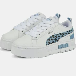 Baskets en Cuir Mayze Wild blanc/bleu