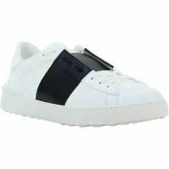 Baskets en Cuir Open blanc/noir