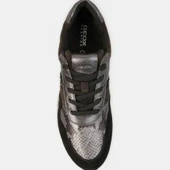 Baskets en Cuir running Tabelya gris/noir