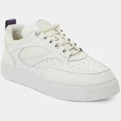 Baskets en Cuir Sidney blanches