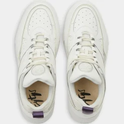 Baskets en Cuir Sidney blanches