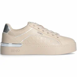 Baskets en Cuir Silvia beiges