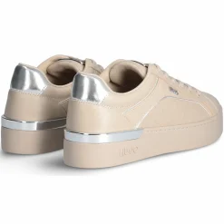 Baskets en Cuir Silvia beiges