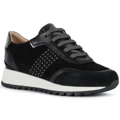 Baskets en Cuir Tabelya noir/métallique