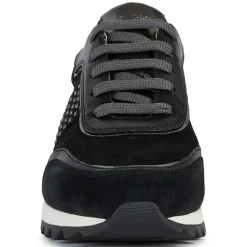 Baskets en Cuir Tabelya noir/métallique