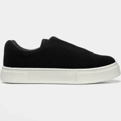 Baskets en Velours de Cuir Doja So Suede noires