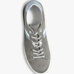 Baskets en Velours de Cuir Koumac grises