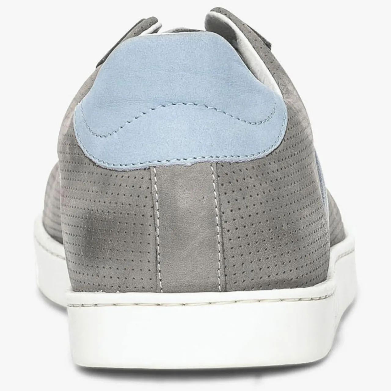 Baskets en Velours de Cuir Koumac grises