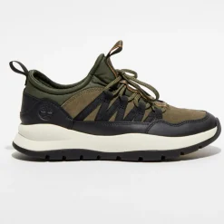 Baskets en Velours de Cuir Boroughs vertes