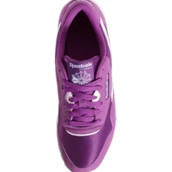 Baskets en Velours de Cuir et Mesh Classic Nylon violettes