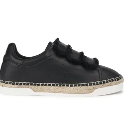 Baskets espadrilles en Cuir Wonder Patty noires