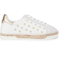 Baskets espadrilles en Cuir Lancry Bella blanches