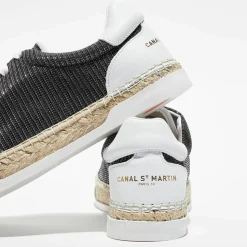 Baskets espadrilles en Lurex Lancry noires