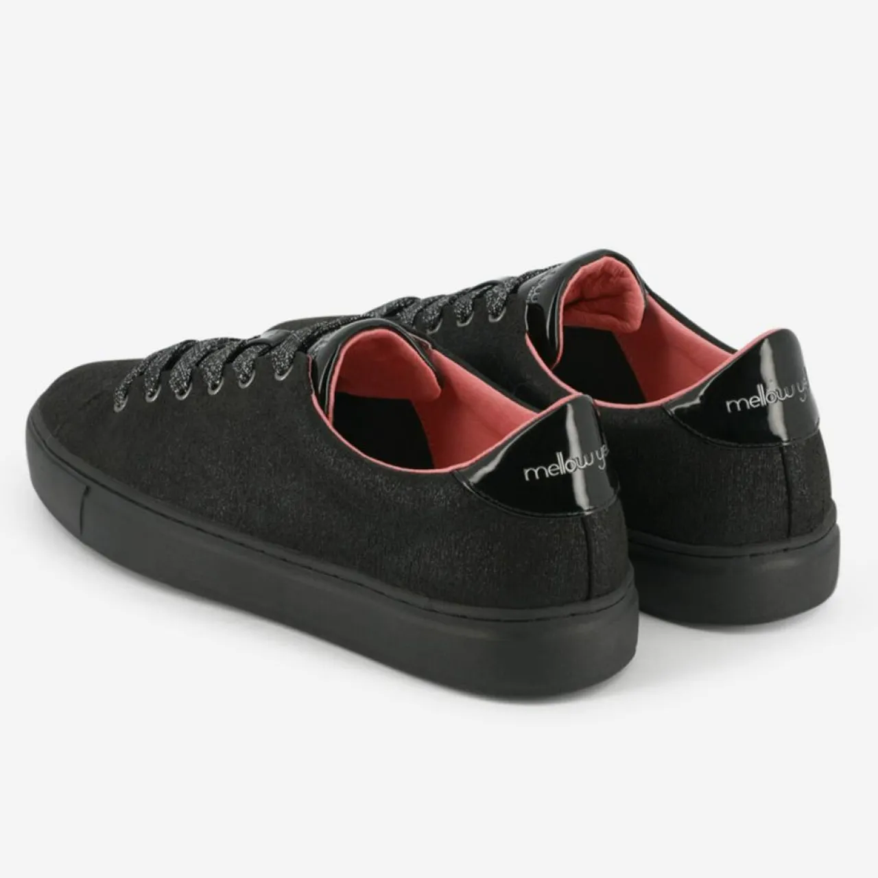 Baskets Evalie en Toile irisées noires