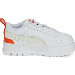 Baskets Mayze Lth AC blanc/orange