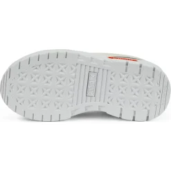 Baskets Mayze Lth blanc/orange