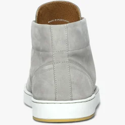 Baskets montantes en Velours de Cuir Hadrien grises