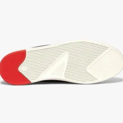 Baskets montantes en Velours de Cuir Hadrien marine