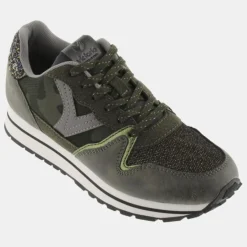 Baskets Running kaki/noir